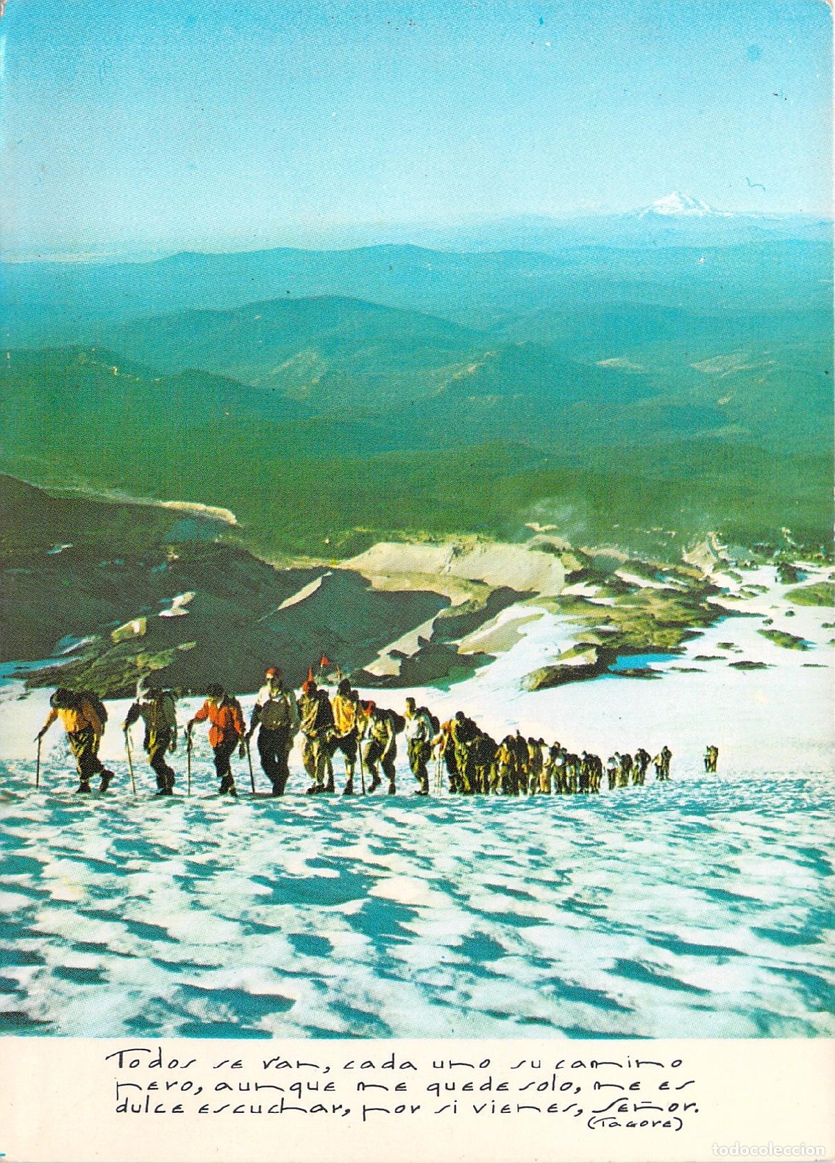 Cartes Postales: Postal de expedici&oacute;n de monta&ntilde;a con cita de Tagore