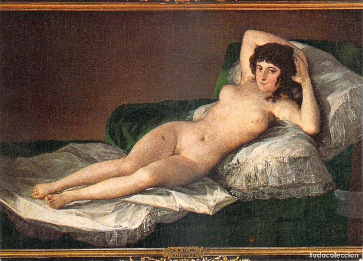 Postales: Postal de La Maja Desnuda de Goya en el Museo del Prado