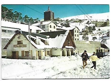 Postales: ESTACION DEL FERROCARRIL.- PUERTO DE NAVACERRADA / MADRID