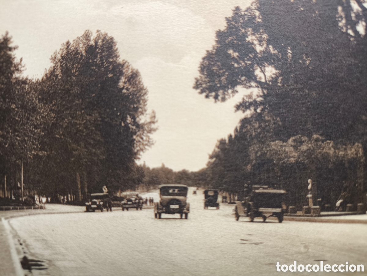 Postales: MADRID EL RETIRO PASEO FERN&Aacute;N N&Uacute;&Ntilde;EZ AUTOM&Oacute;VIL POSTAL PALOMEQUE C. 1925