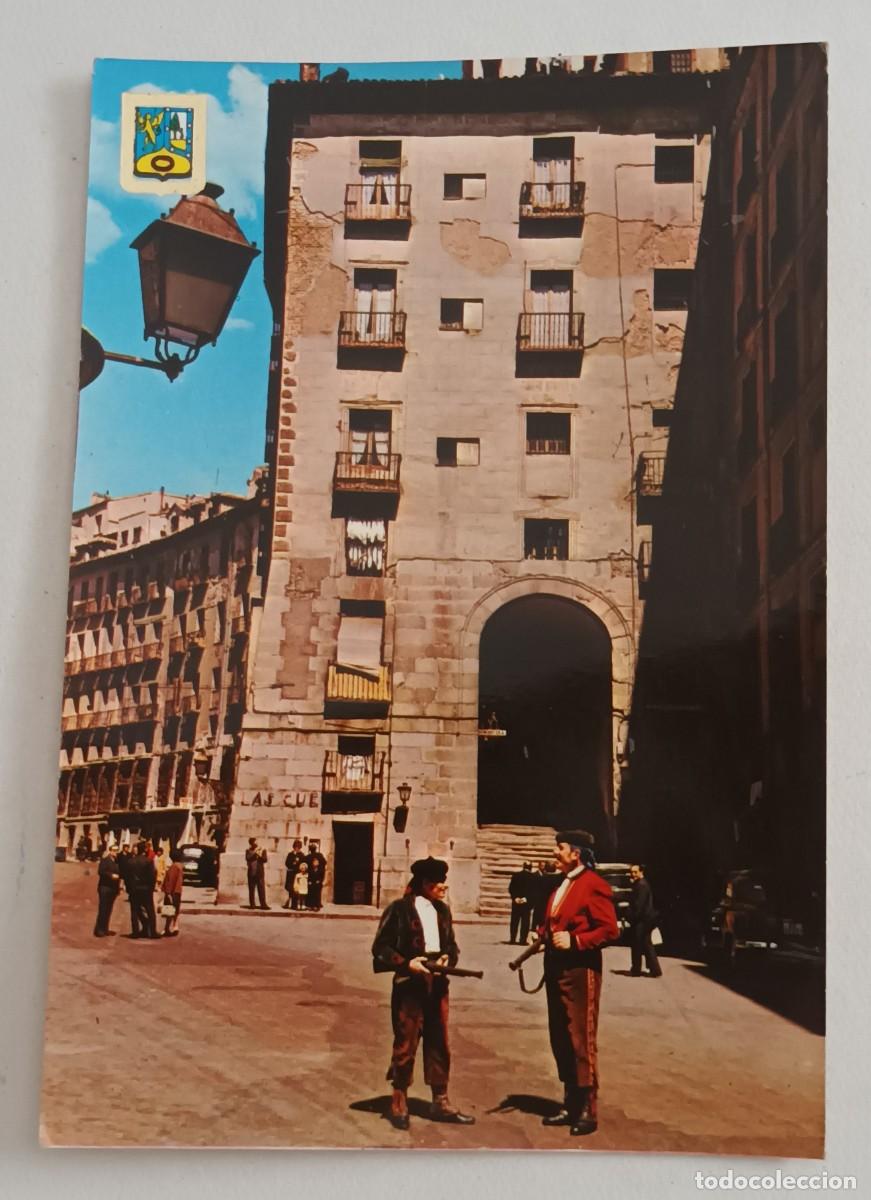 Postales: MADRID. ARCO DE CUCHILLEROS (1962) - FRANQUEO - ESCUDO DE ORO
