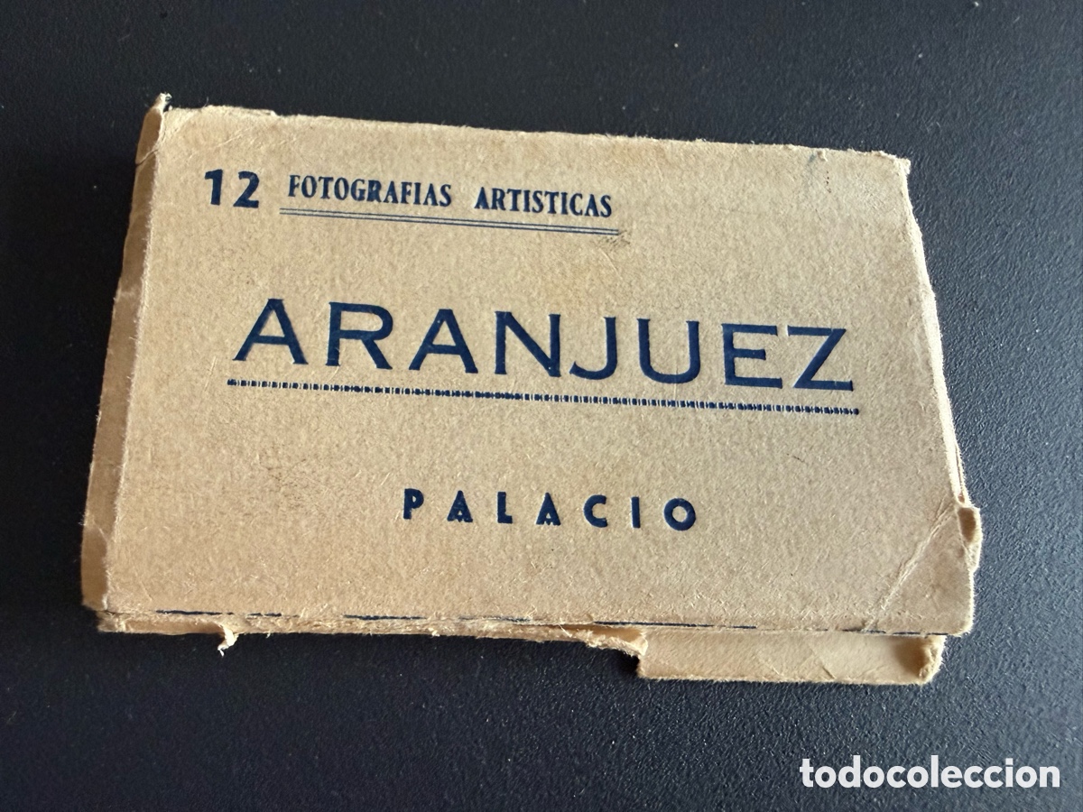 Postales: Bloc Postales. ARANJUEZ. PALACIO. 12 fotograf&iacute;as art&iacute;sticas