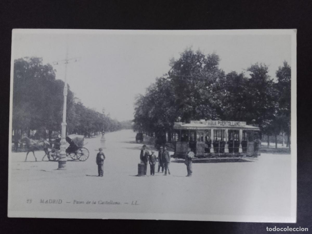 Postales: Postal de Madrid. Paseo de la Castellana (reproducci&oacute;n)
