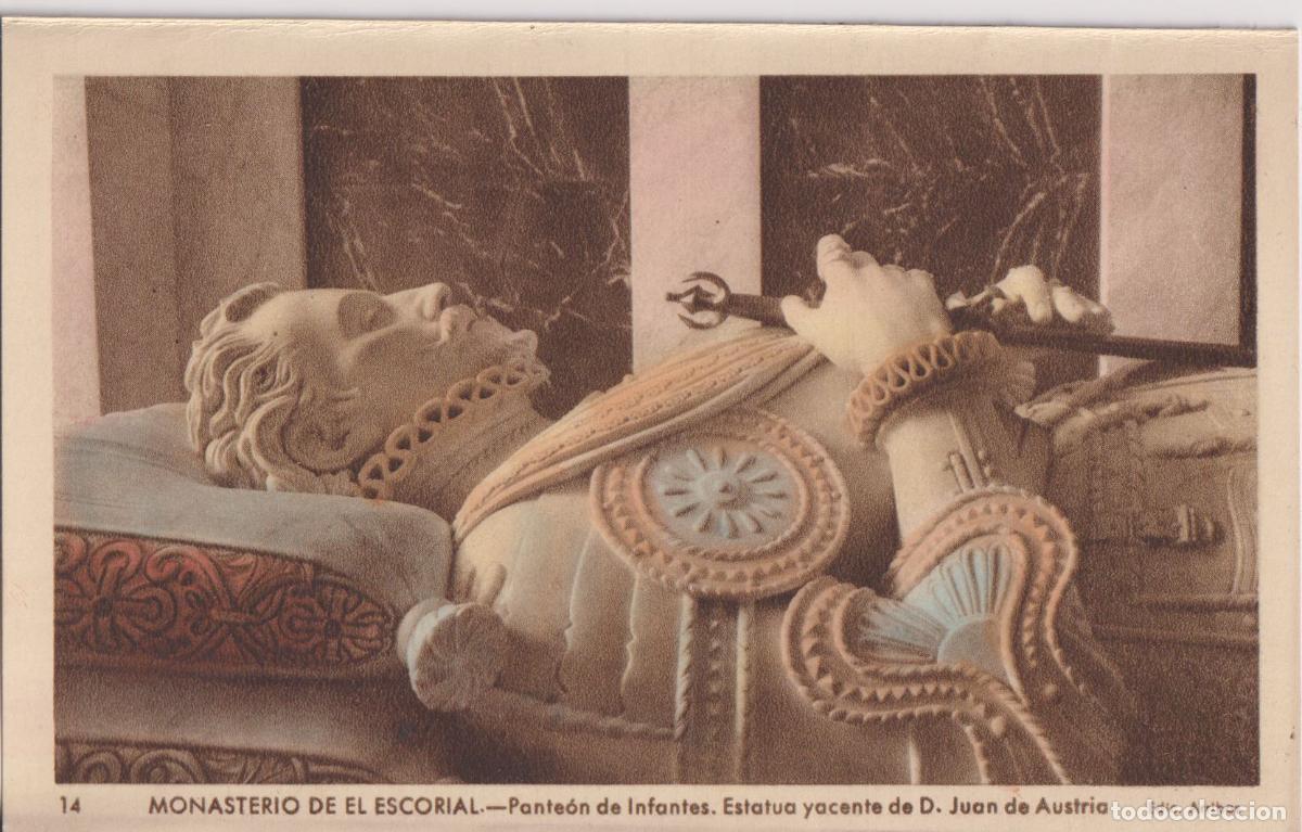 Postales: MONASTERIO DE EL ESCORIAL, PANTE&Oacute;N DE INFANTES. D.JUAN DE AUSTRIA - EDICIONES ARRIBAS N&ordm;14 - S/C
