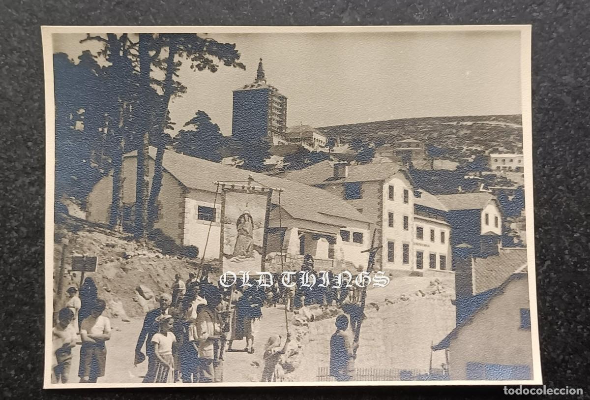 Postales: FOTOGRAFIA DE CERCEDILLA, PUERTO DE NAVACERRADA, SIERRA DE GUADARRAMA, PROCESION DE LA VIRGEN, A&Ntilde;OS