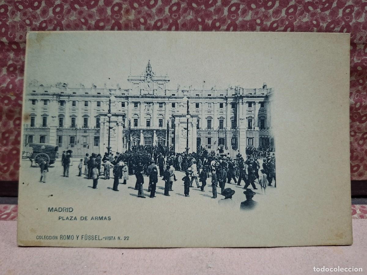 Postales: ANTIGUA POSTAL MADRID PLAZA DE ARMAS ROMO Y F&Uuml;SSEL 22