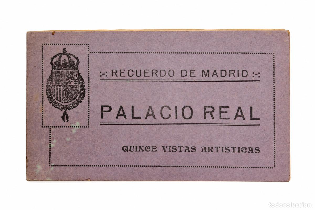 Postcards: &Aacute;lbum de Postales Antiguas - Recuerdo de Madrid: Palacio Real - Quince Vistas Art&iacute;sticas