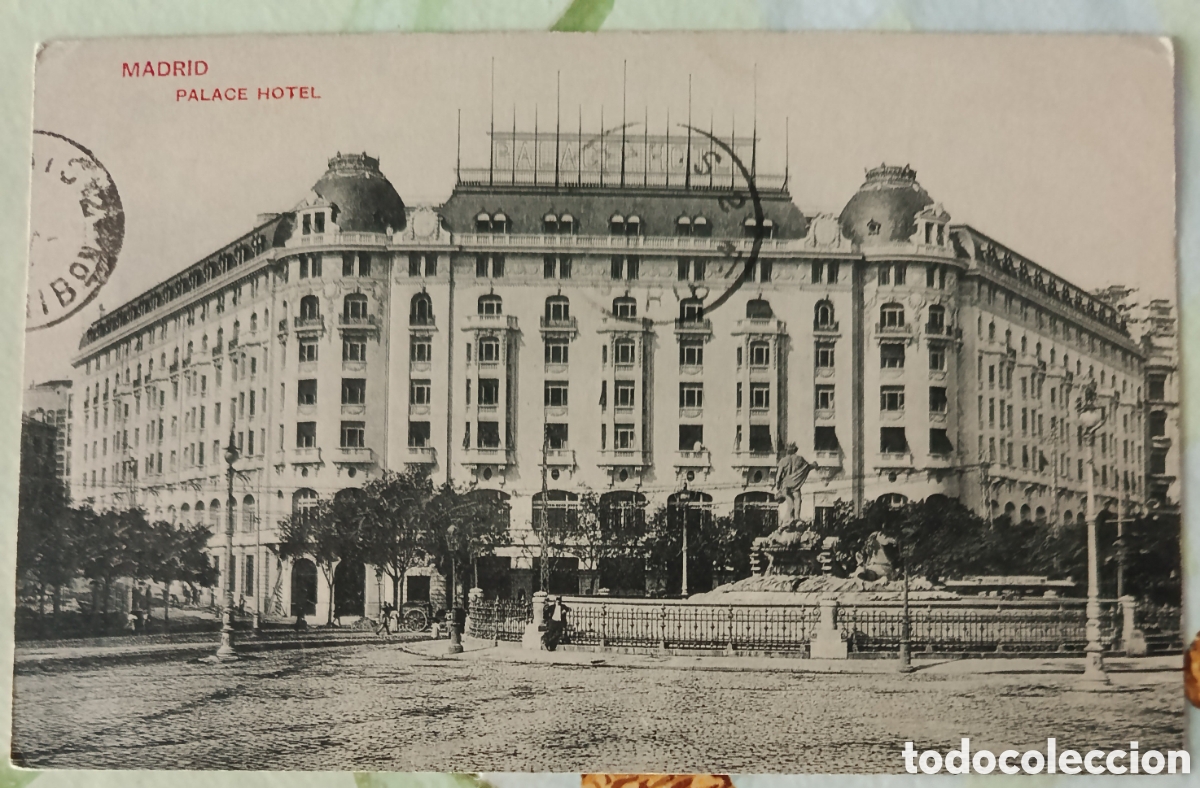 Postcards: Madrid postal 9 X 13 ctms Palace Hotel a&ntilde;o 1905.