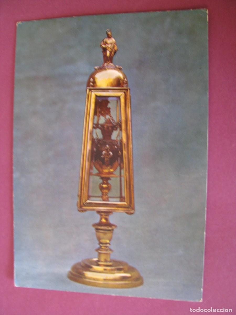 Postales: POSTAL DE MUSEO MONASTERIO DE LA ENCARNACION. RELICARIO CON SANGRE DE SAN PANTALEON. ESCUDO DE ORO