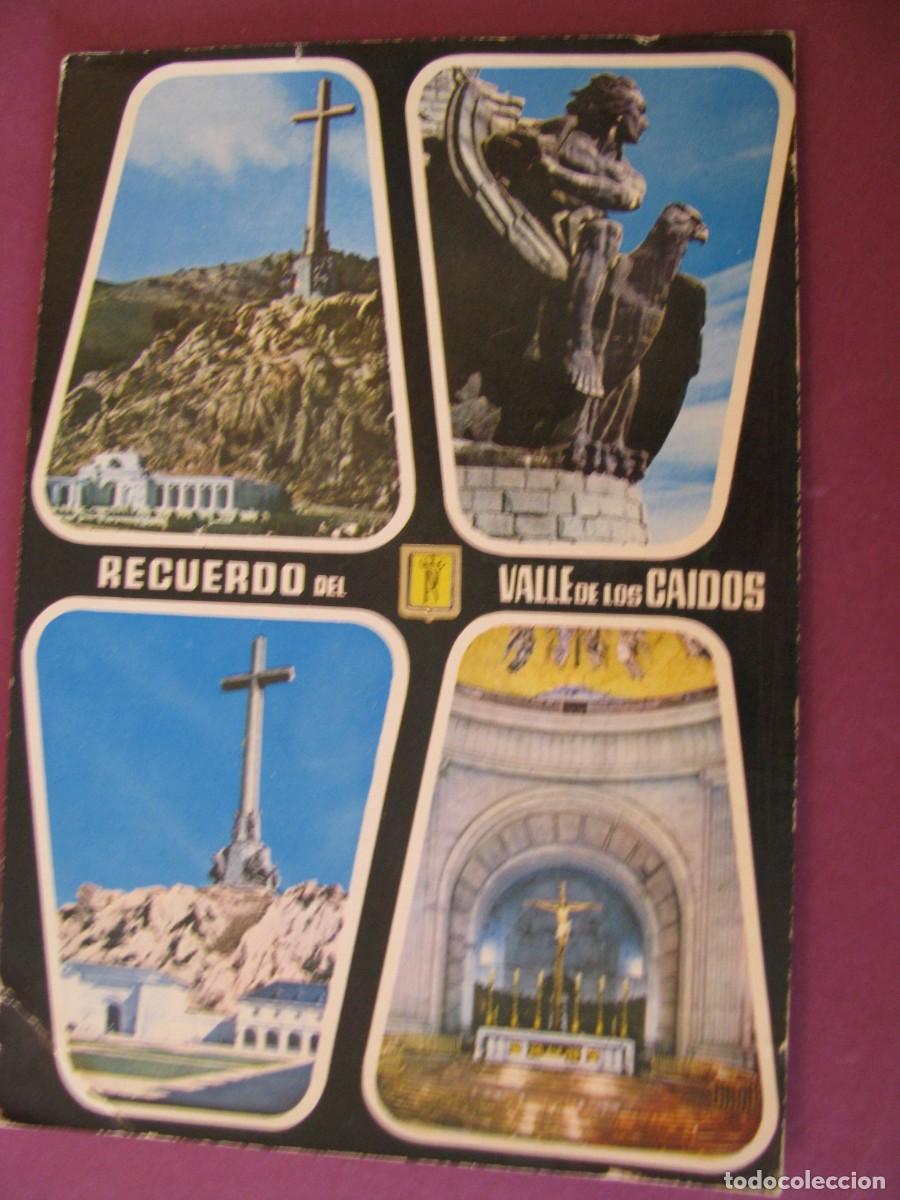 Postales: POSTAL DE SANTA CRUZ DE LA VALLE DE LOS CAIDOS. ESCUDO DE ORO.