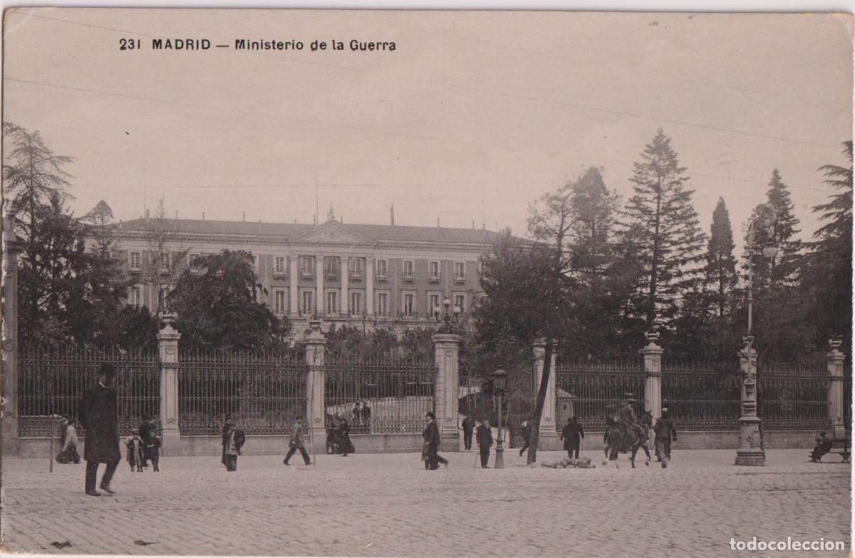 Postales: MADRID, MINISTERIO DE LA GUERRA - TG N&ordm;231 - S/C