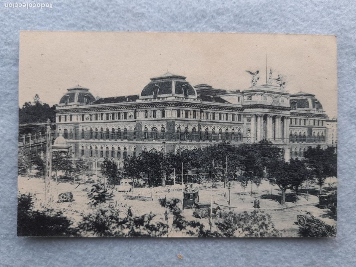 Postkarten: Madrid. Ministerio de Fomento. Tranv&iacute;as y Carros.