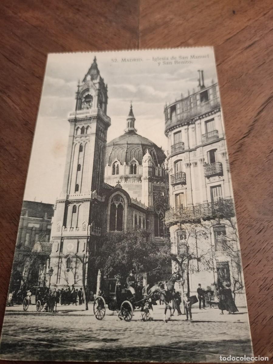 Postales: Postal iglesia de San Manuel y San Benito. MADRID