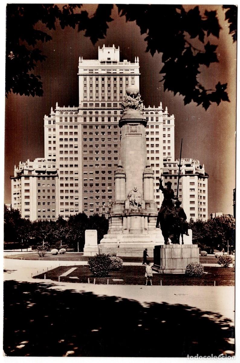 Postales: POSTAL DE MADRID &ndash; PLAZA DE ESPA&Ntilde;A (CIRCULADA)