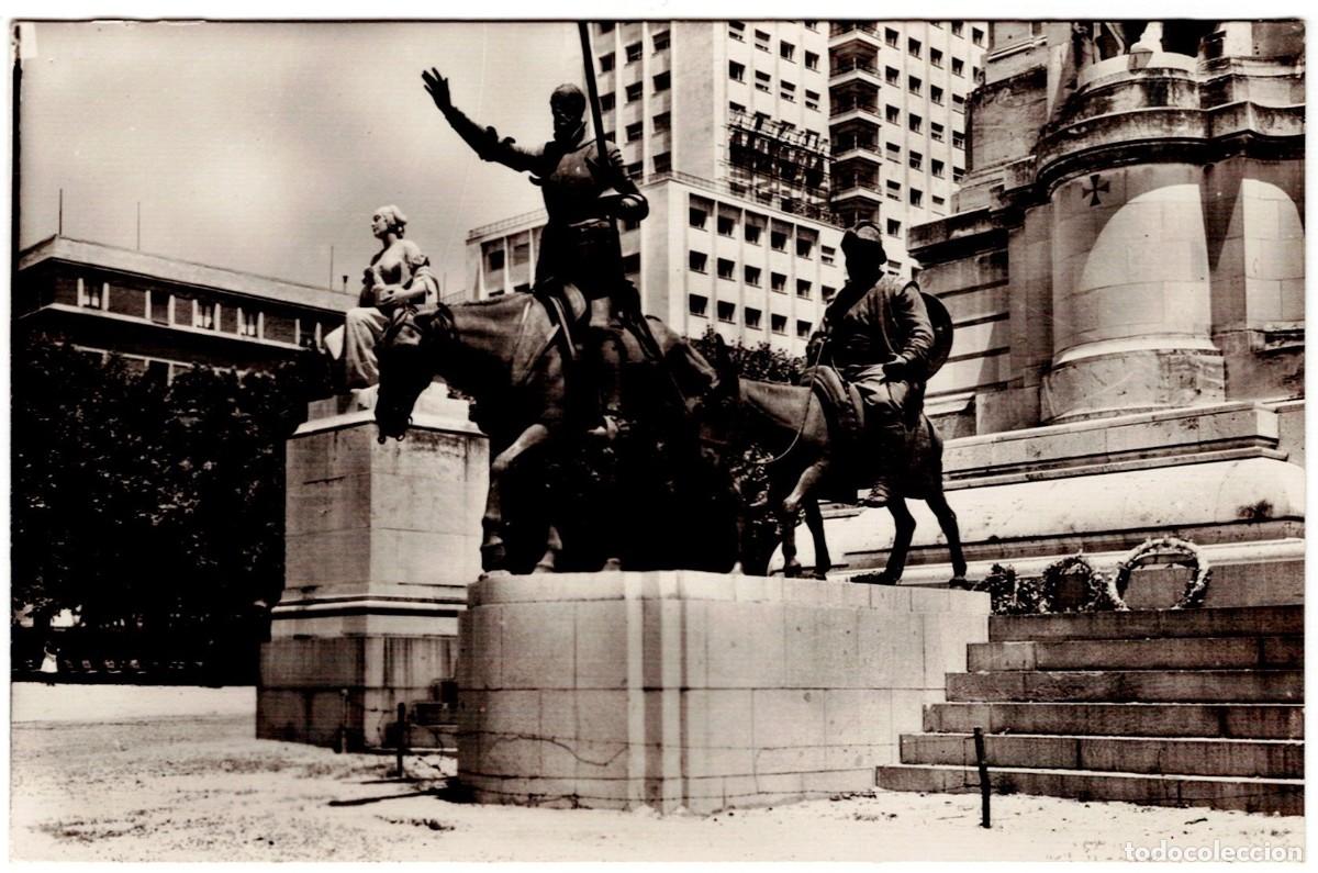 Postales: POSTAL DE MADRID SIN CIRCULAR MONUMENTO A CERVANTES