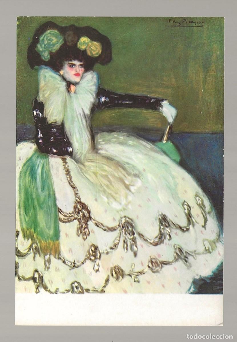 Postales: POSTAL - MUJER EN AZUL (FRAGMENTO) MUSEO REINA SOFIA - MADRID - SIN CIRCULAR