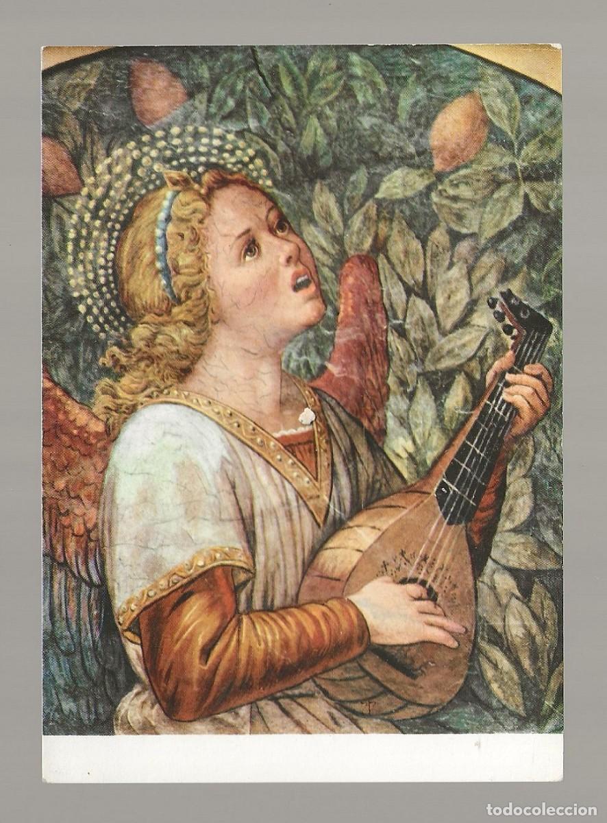 Postales: POSTAL - EL &Aacute;NGEL MUSICO (FRAGMENTO) MELOZZO DA FORLI - MUSEOS VATICANOS - ROMA - SIN CIRCULAR