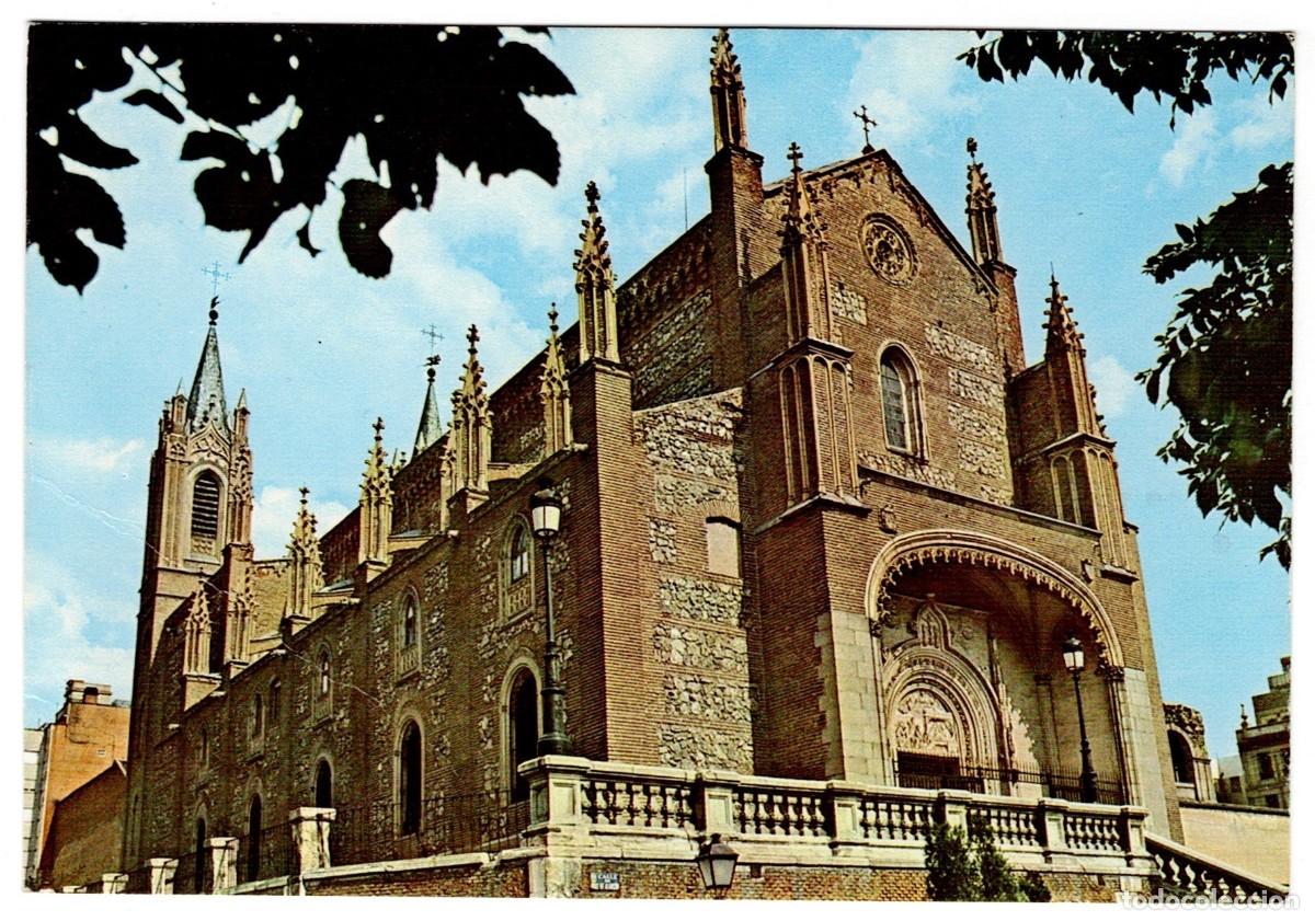 Postales: POSTAL DE MADRID, IGLESIA DE LOS JER&Oacute;NIMOS (CIRCULADA) - Foto 1