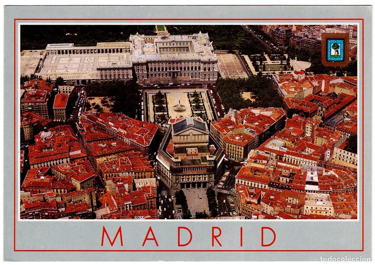 Postales: POSTAL DE MADRID, TEATRO REAL Y PALACIO REAL (CIRCULADA)