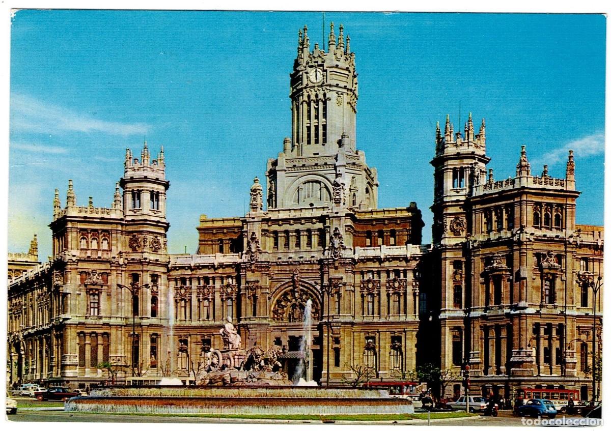 Postales: POSTAL DE MADRID, CIBELES Y PALACIO DE COMUNICACIONES (CIRCULADA)