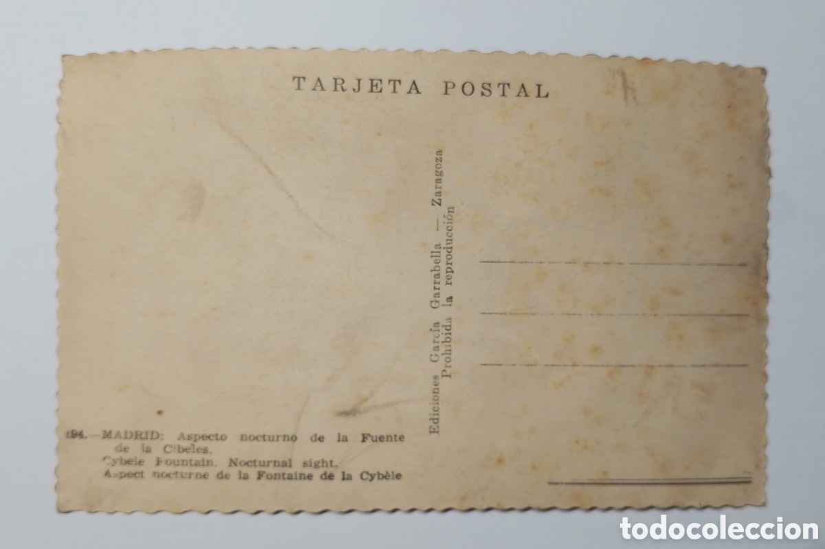 Postales: Postal Madrid La Cibeles - Foto 2