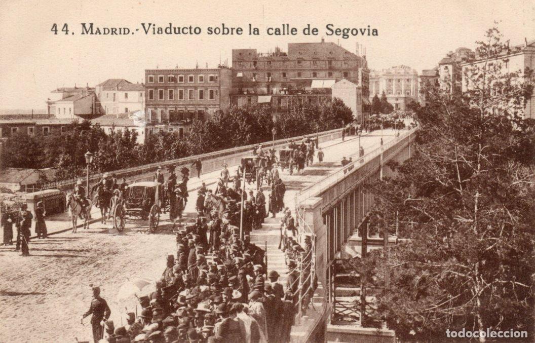 Cartes Postales: BONITA POSTAL - MADRID - VIADUCTO SOBRE LA CALLE DE SEGOVIA - GRAFOS