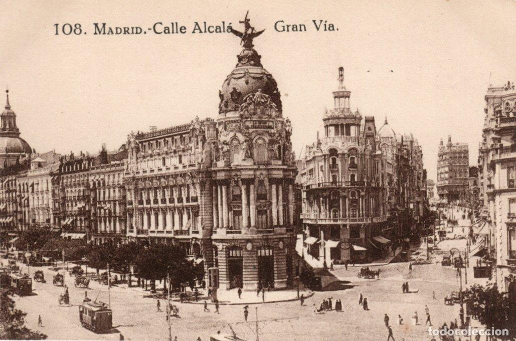 Postales: BONITA POSTAL - MADRID - CALLE ALCALA - GRAN VIA - GRAFOS