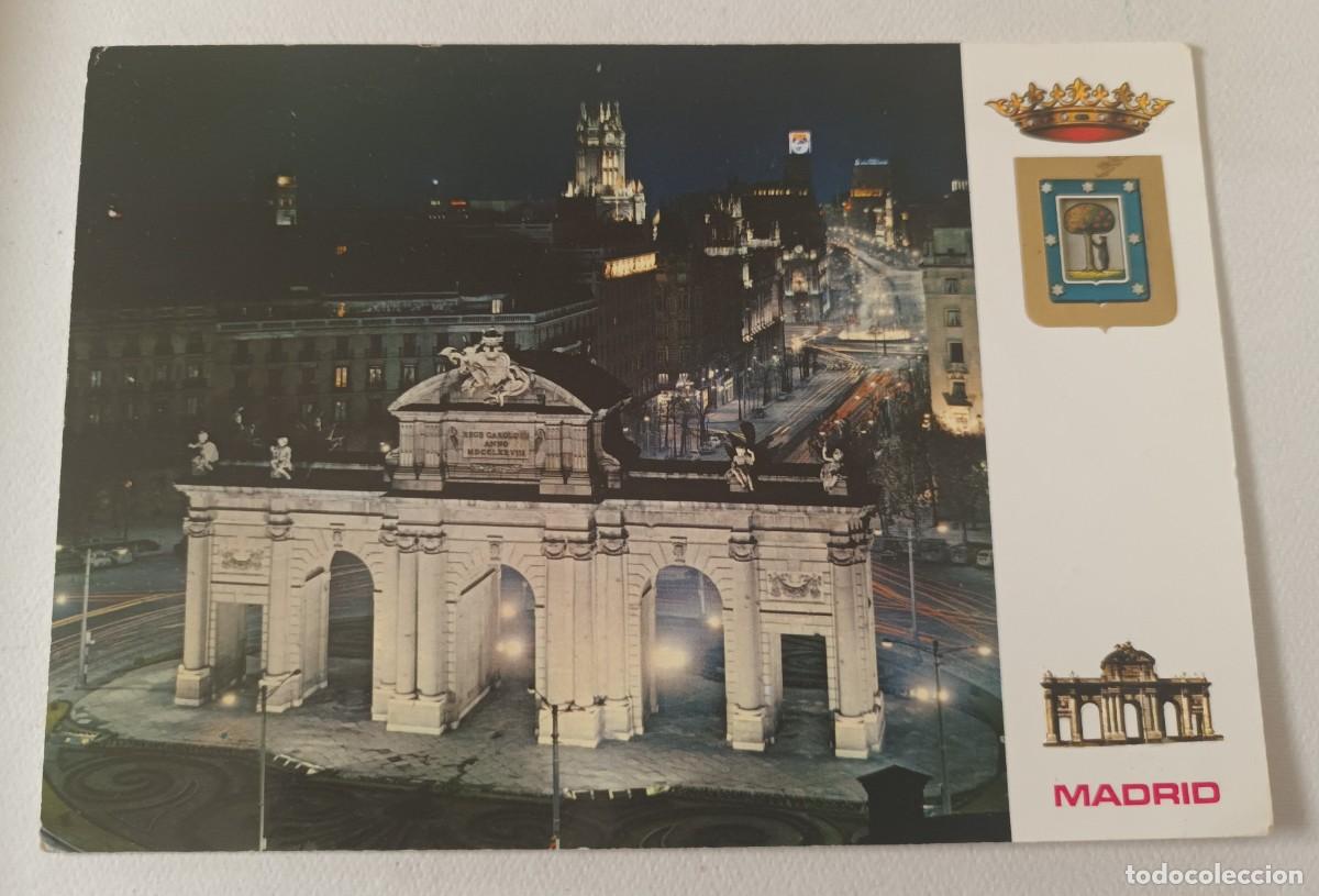 Postales: MADRID. PUERTA Y CALLE DE ALCALA (1969) - FRANQUEO - ESCUDO DE ORO DE LUXE