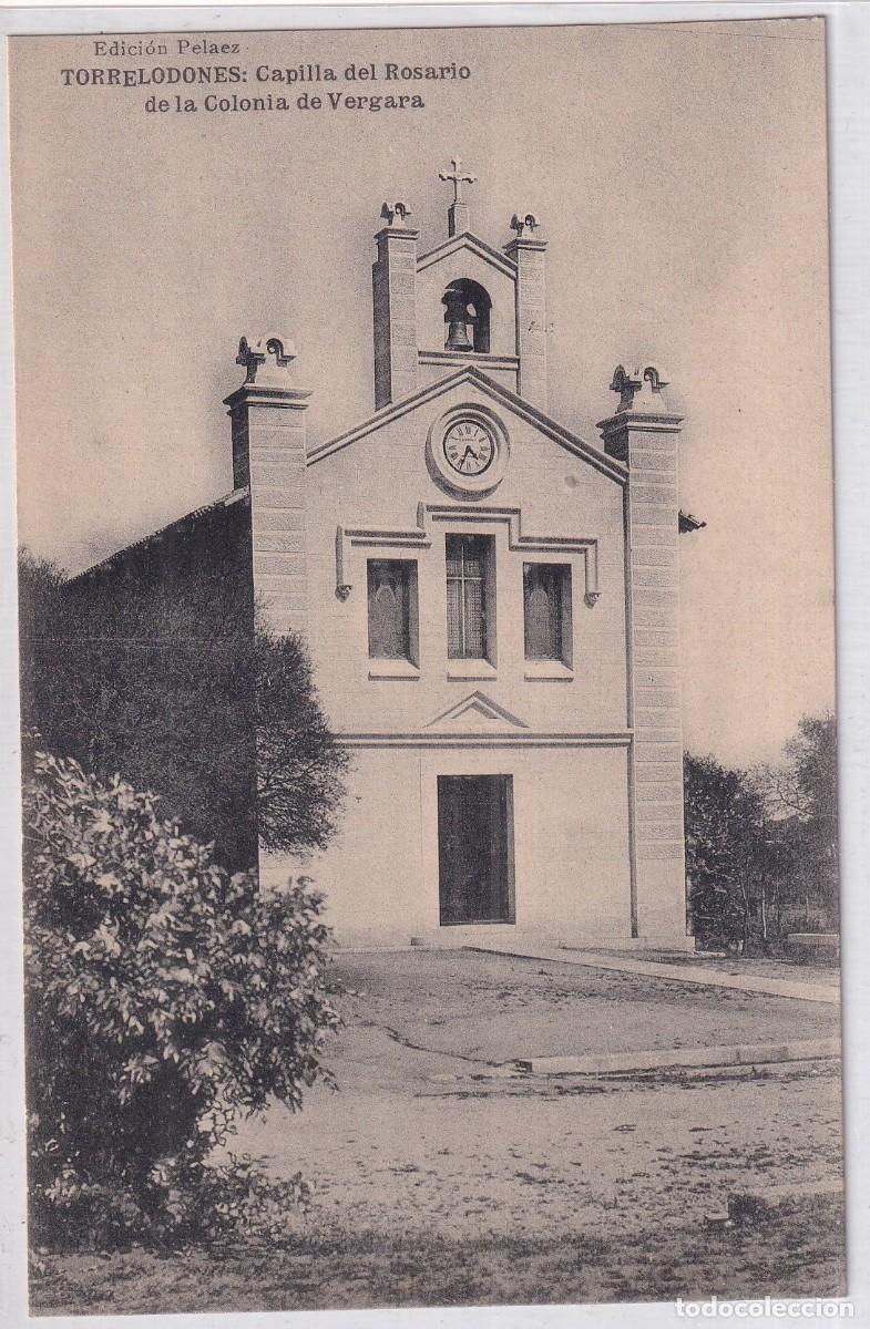 Postcards: TORRELODONES (MADRID).- EDICI&Oacute;N PELAEZ. CAPILLA DEL ROSARIO DE LA COLONIA DE VERGARA