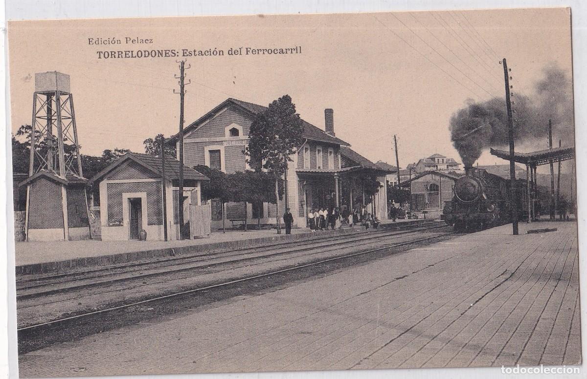 Postcards: TORRELODONES (MADRID).- EDICI&Oacute;N PELAEZ. ESTACION DEL FERROCARRIL. TREN. LOCOMOTORA
