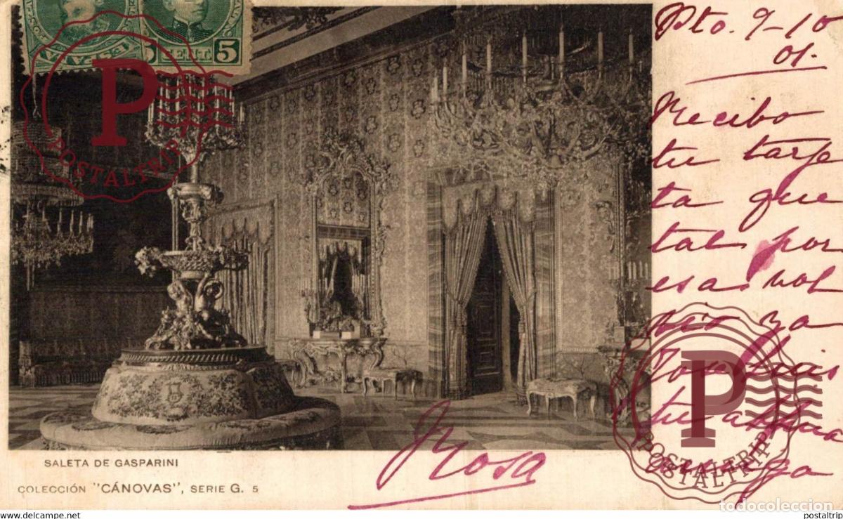 Cartes Postales: TARJETA POSTAL C&Aacute;NOVAS, SERIE G. N&ordm; 5. SALETA DE GASPARINI.