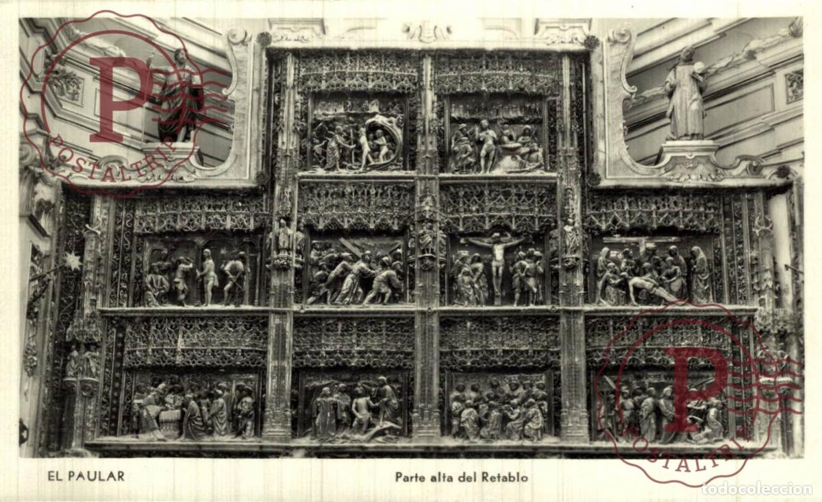 Cartes Postales: MADRID. EL PAULAR. RETABLO PARTE ALTA.