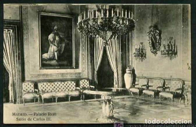 Postais: Madrid. *Palacio Real. Sal&oacute;n de Carlos III* Ed. H. A. E. Nueva.