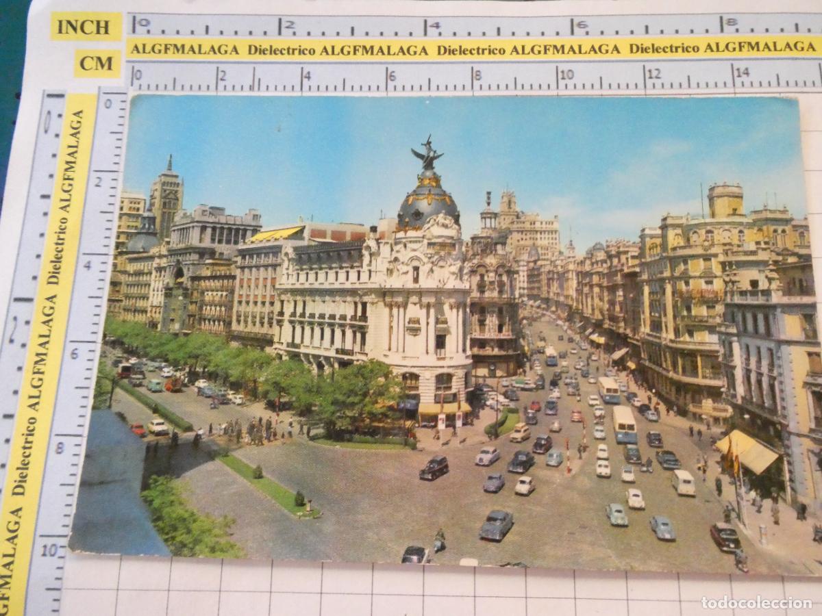 Postais: POSTAL DE MADRID. A&Ntilde;O 1962 CALLE DE ALCAL&Aacute; Y GRAN V&Iacute;A 41 RAKER. 2869