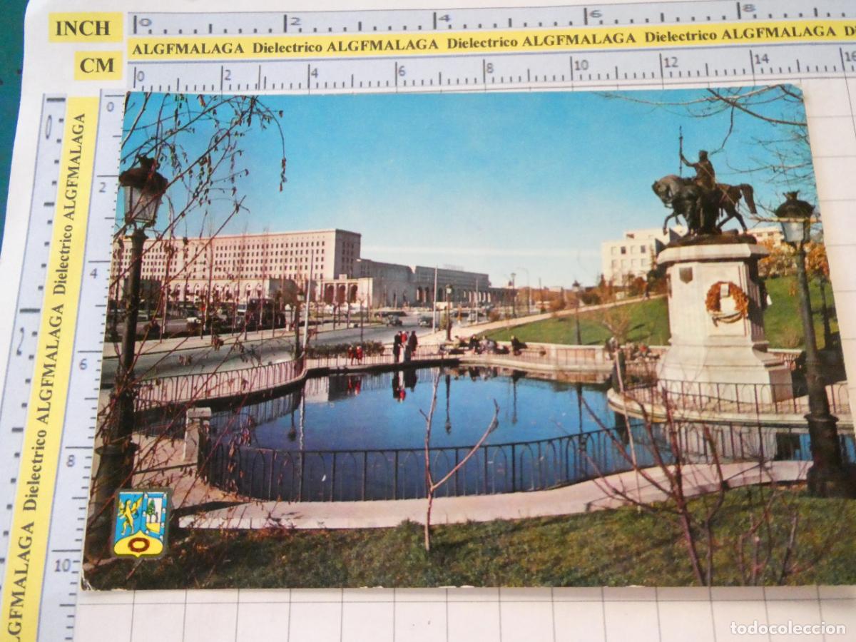 Cartes Postales: POSTAL DE MADRID. MONUMENTO A ISABEL LA CAT&Oacute;LICA Y MINISTERIOS 21 DOMINGUEZ. 2872