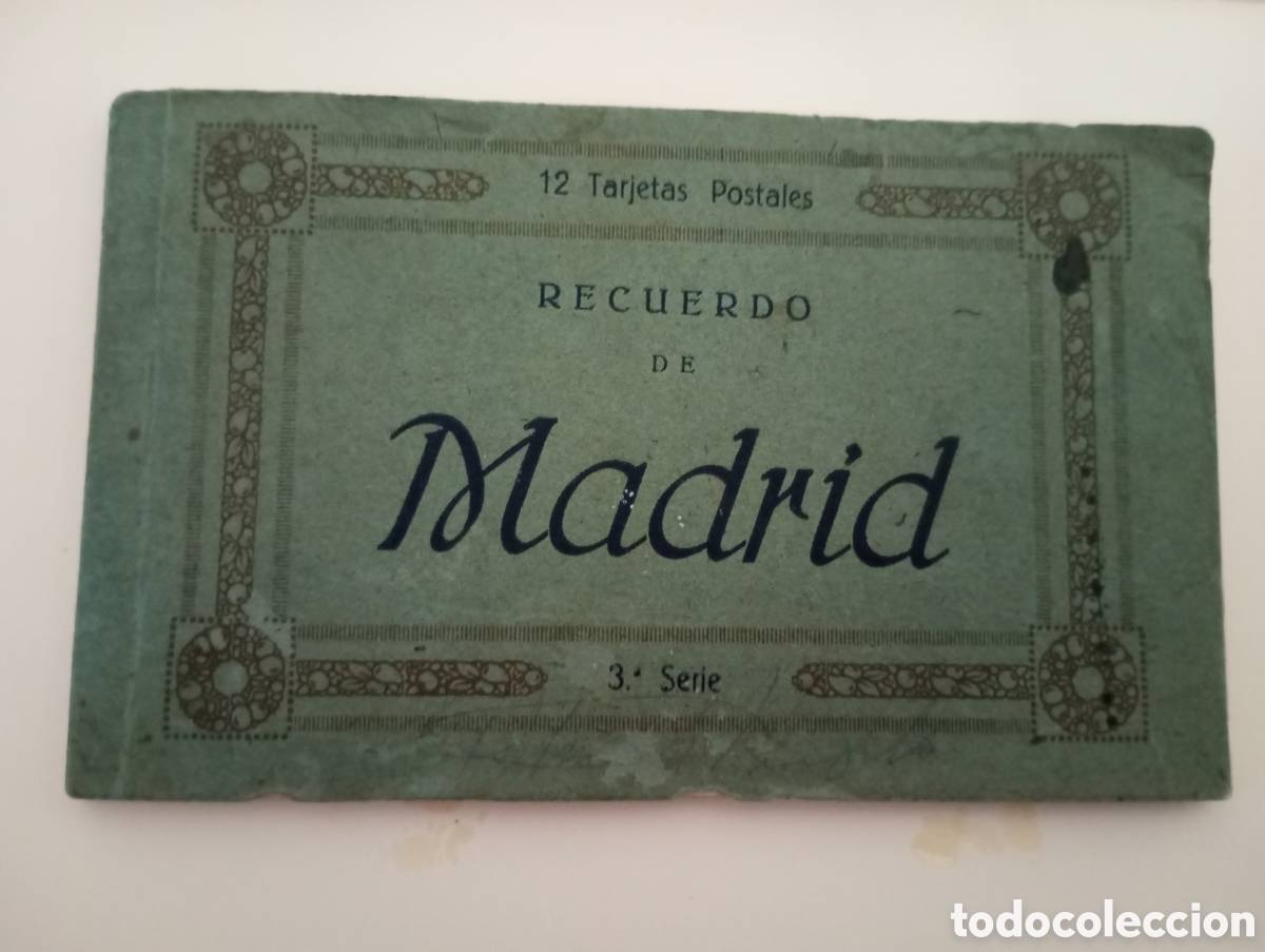 Postcards: Album de postales recuerdo de Madrid a&ntilde;os 50-60 12 postales