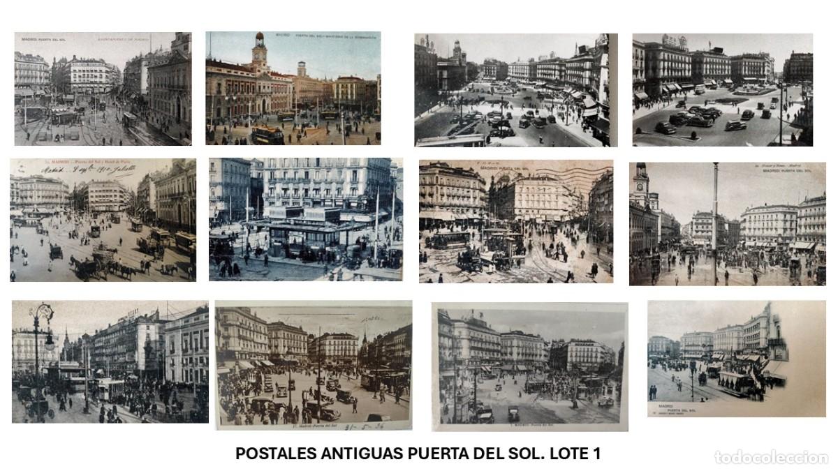 Postais: Lote 12 postales antiguas de Madrid &ndash; Puerta del Sol