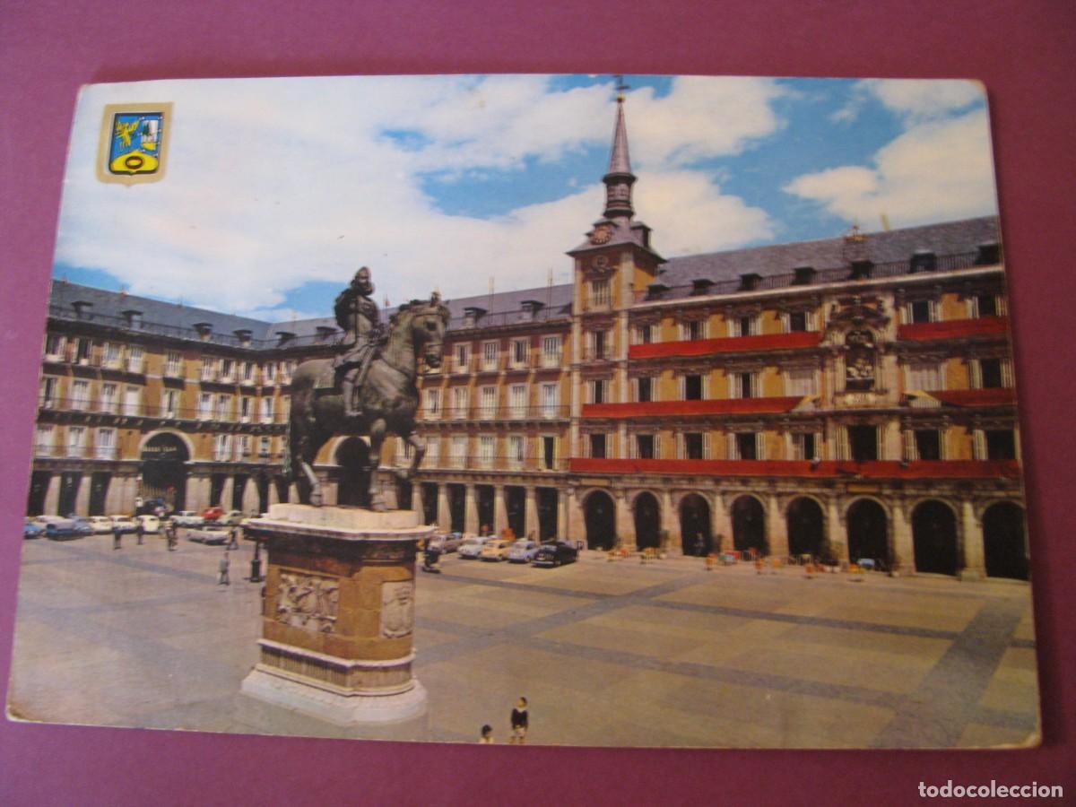 Postais: POSTAL DE MADRID. PLAZA MAYOR. DOMINGUEZ. CIRCULADA