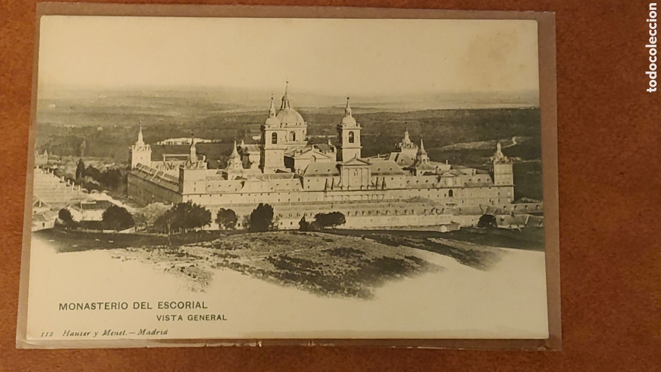 Cartes Postales: Tarjeta postal Hauser y Menet n&uacute;mero 112 monasterio del escorial vista general dorso sin dividir