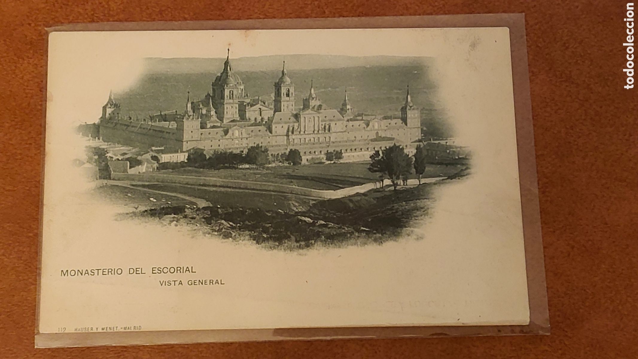 Postcards: Tarjeta postal Hauser y Menet n&uacute;mero 112 monasterio del escorial vista general dorso sin dividir