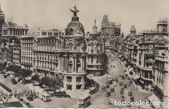 Postales: MADRID ESCRITA AVENIDA DE JOSE ANTONIO