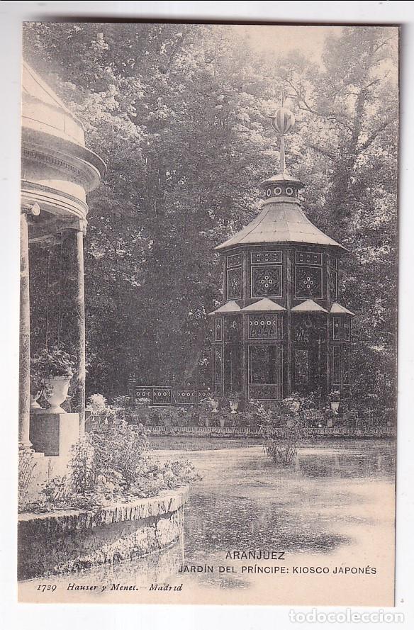 Postales: POSTAL. ARANJUEZ. JARD&Iacute;N DEL PR&Iacute;NCIPE. KIOSKO JAPON&Eacute;S. HAUSER Y MENET