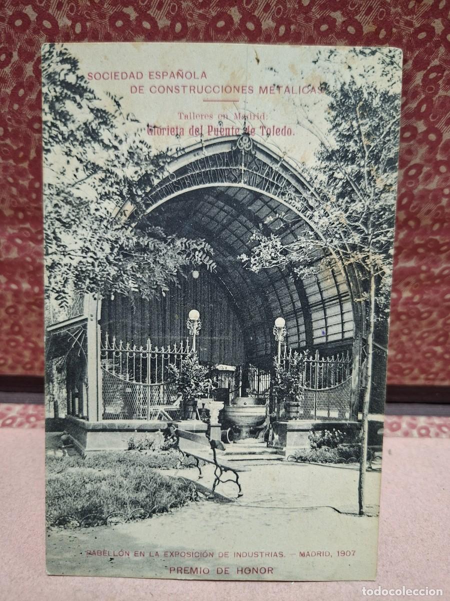 Postales: ANTIGUA POSTAL EXPOSICION INDUSTRIAS MADRID 1907 SOCIEDAD CONSTRUCCIONES METALICAS