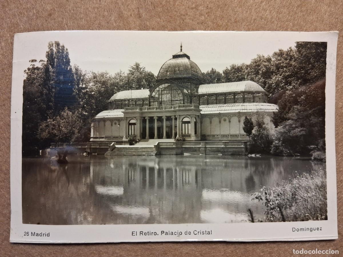 Postales: POSTAL DOM&Iacute;NGUEZ, N&Uacute;MERO 26, PALACIO DE CRISTAL MADRID, USADA, SIN FRANQUEAR.