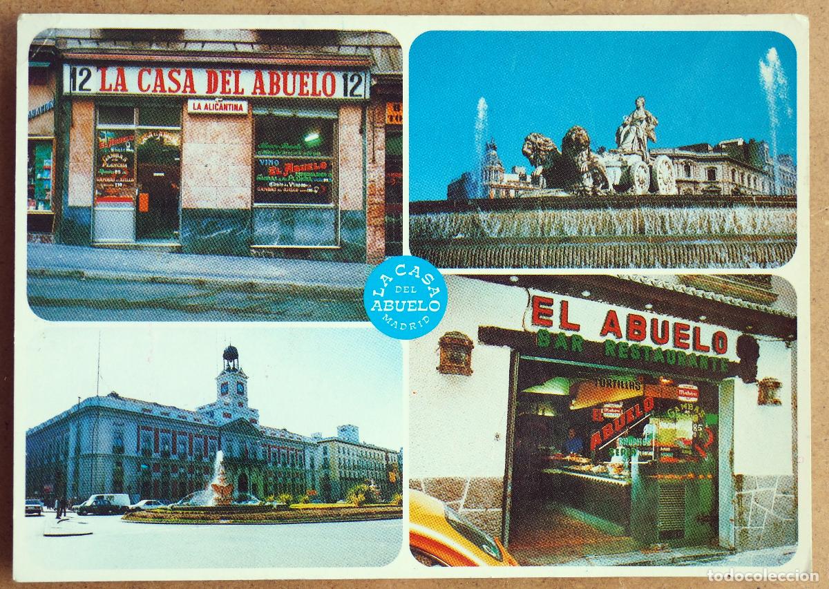 Postales: POSTAL DE MADRID: CASA ABUELO. CALLE DE LA VICTORIA-CASA DEL ABUELO. CALLE NU&Ntilde;EZ DE ARCE