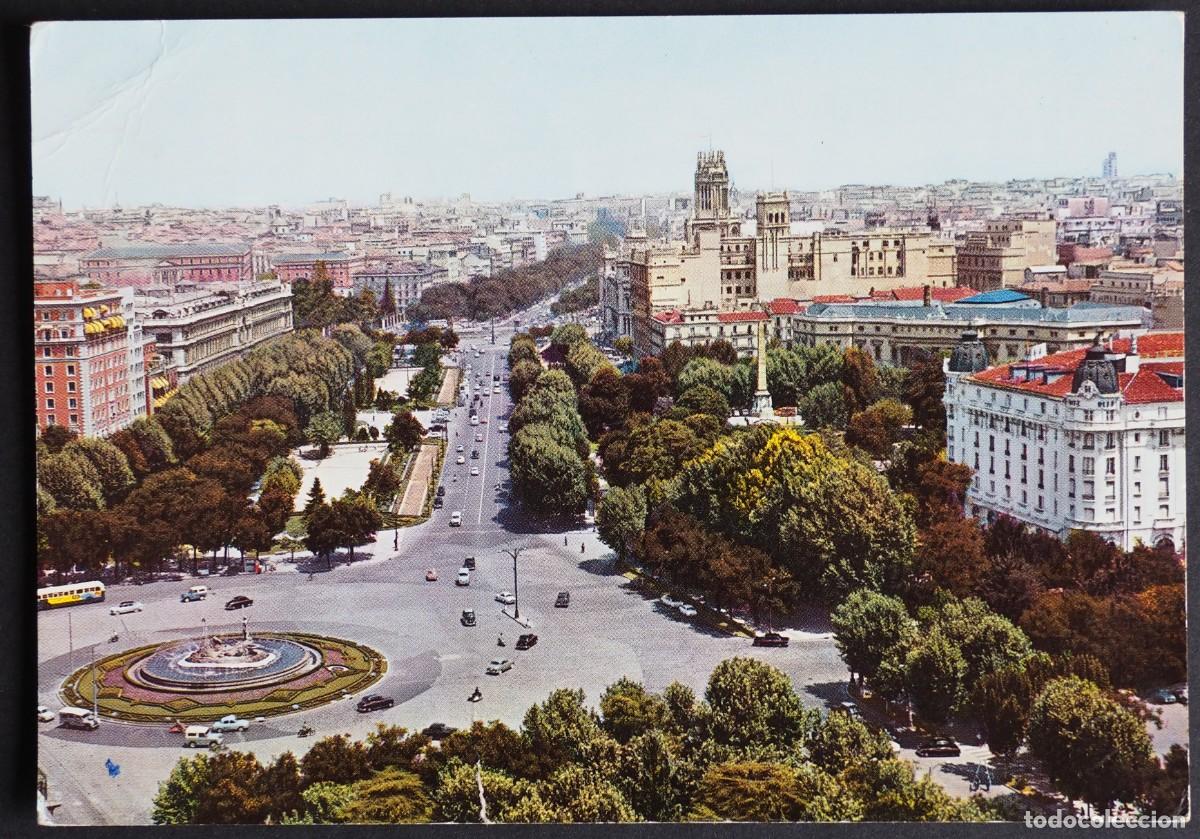 Postales: POSTAL DE MADRID: PANORAMICA DE LA PLAZA DE C&Aacute;NOVAS