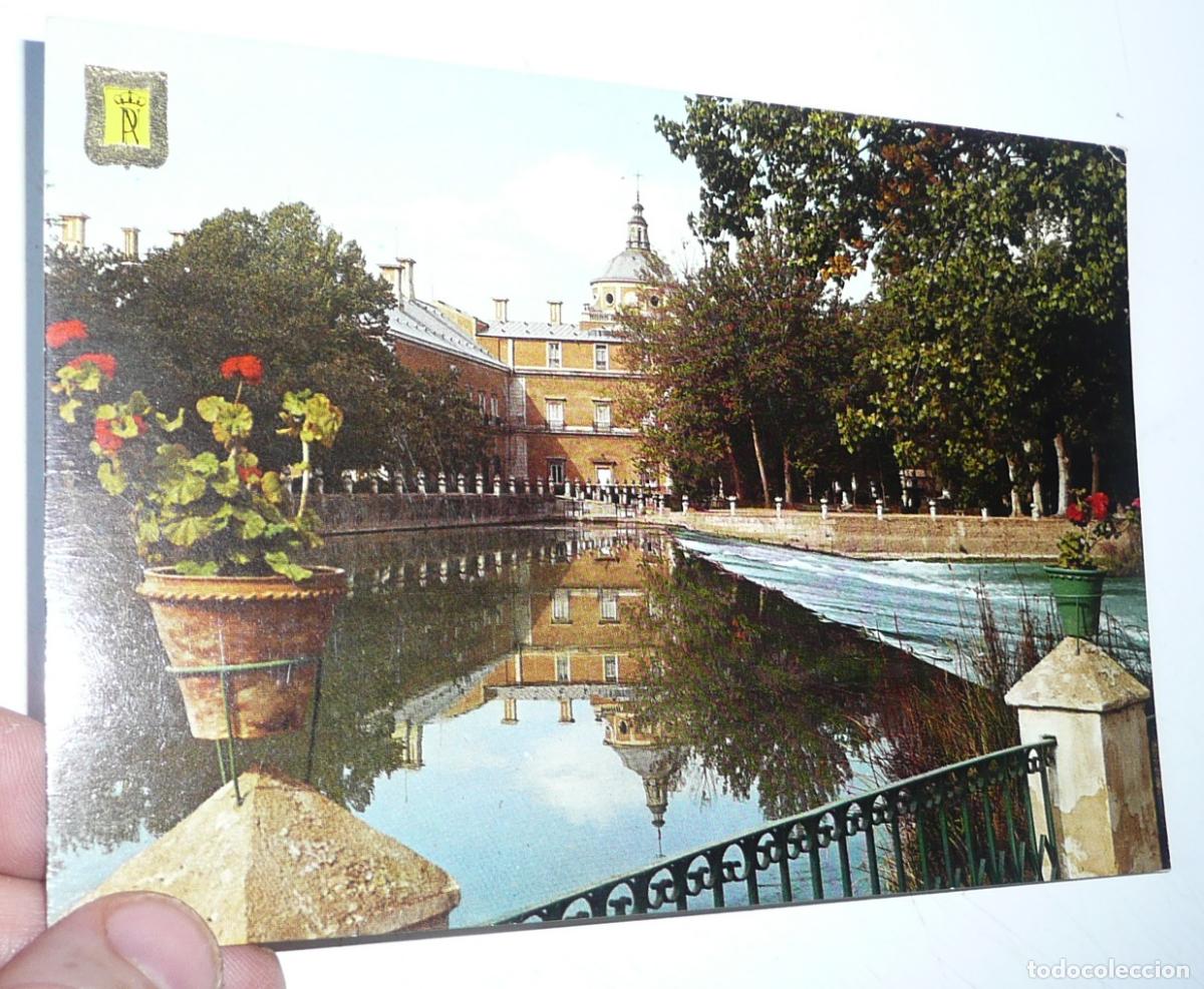 Cartes Postales: Postal de Aranjuez N&ordm; 65 Presa del Jard&iacute;n de la isla. Escudo de Oro. Sin circular.