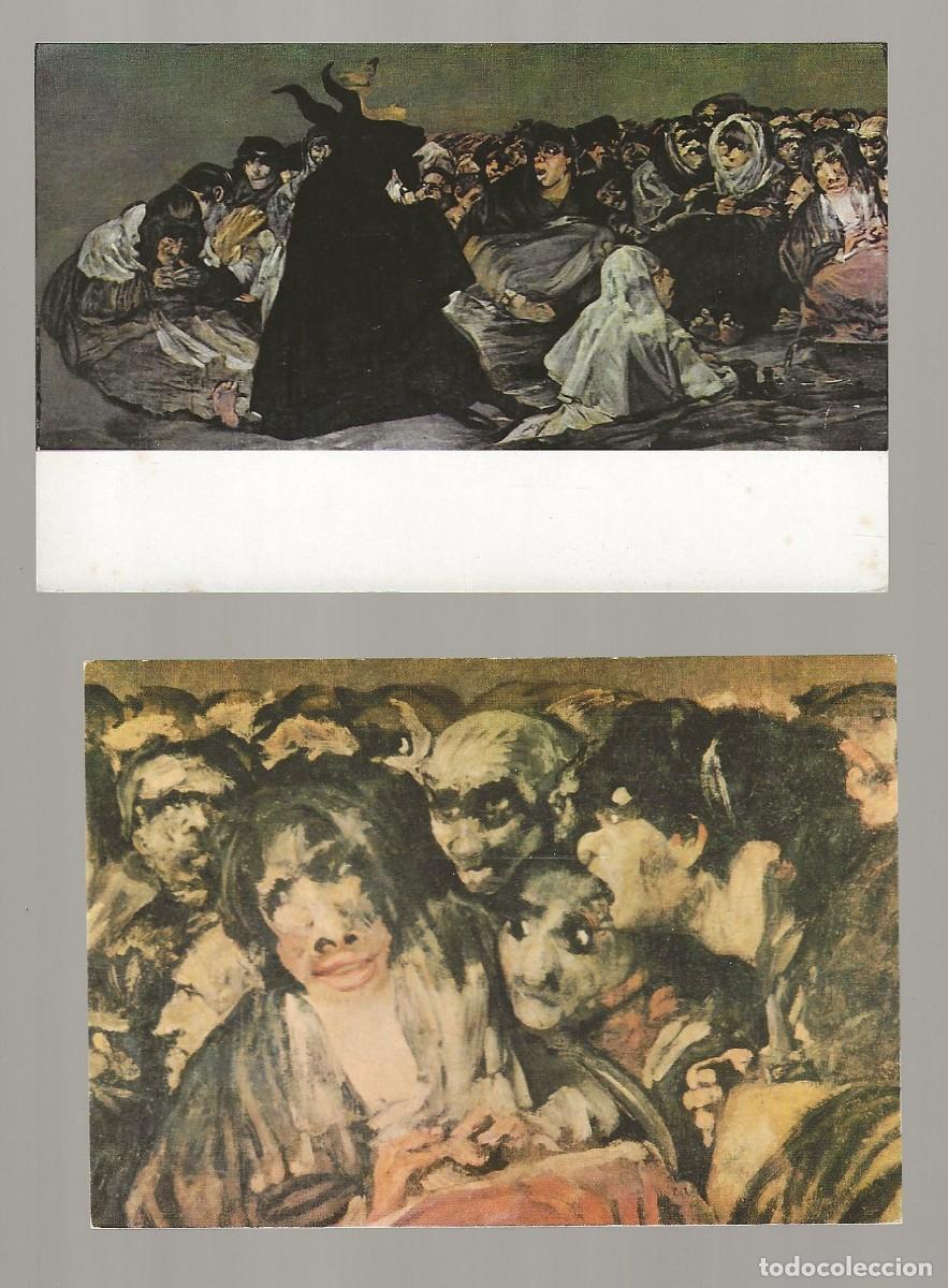 Postales: 2 POSTALES - AQUELARRE - GOYA - MUSEO DEL PRADO - MADRID - SIN CIRCULAR