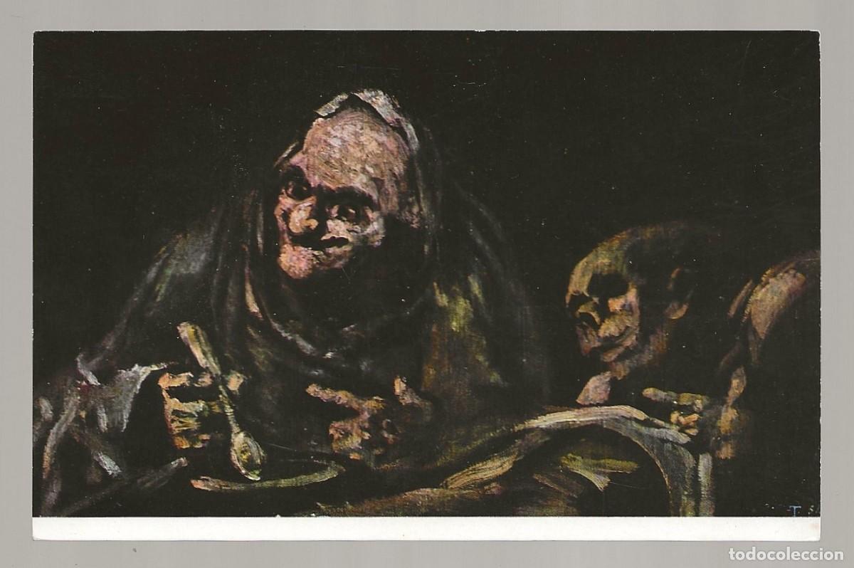 Postales: POSTAL - DOS VIEJOS COMIENDO SOPAS - GOYA - MUSEO DEL PRADO - MADRID - SIN CIRCULAR