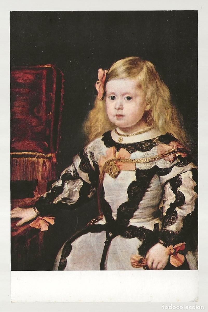 Postales: POSTAL - LA INFANTA MARGARITA DE AUSTRIA - VEL&Aacute;ZQUEZ - MUSEO DEL LOUVRE - PARIS - SIN CIRCULAR